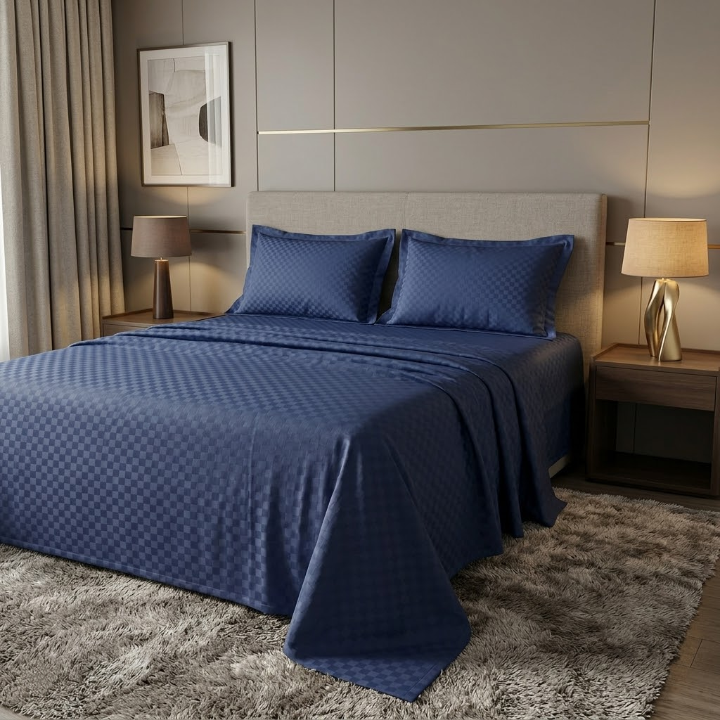 Checked Jacquard