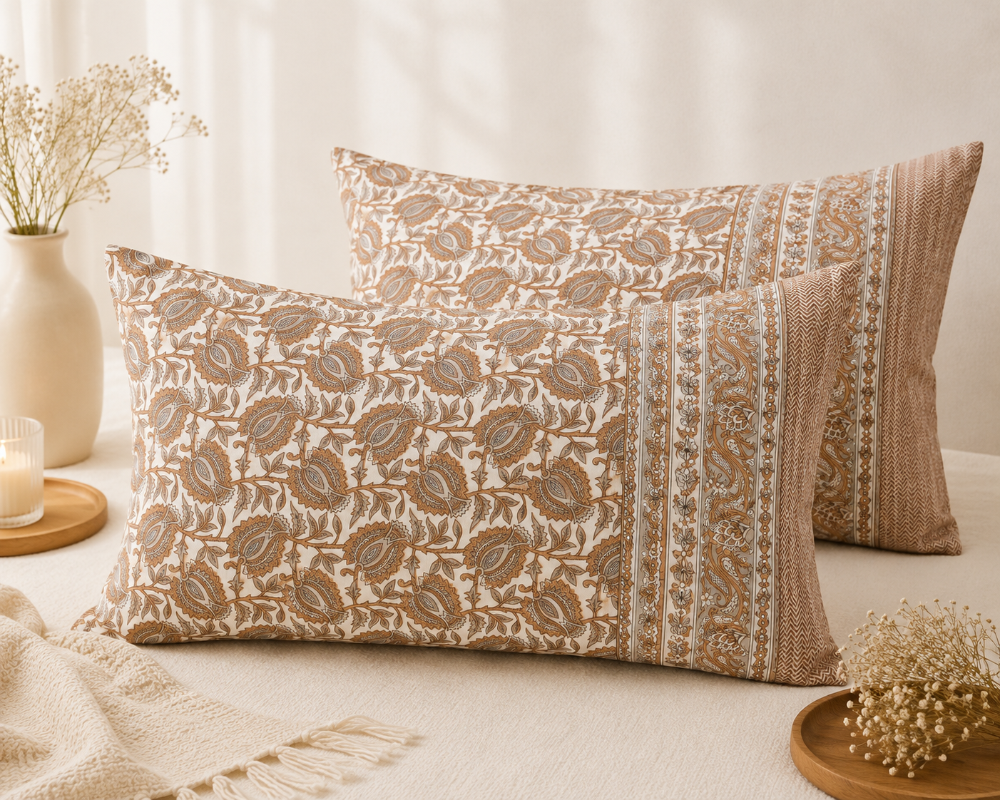 Golden paisley